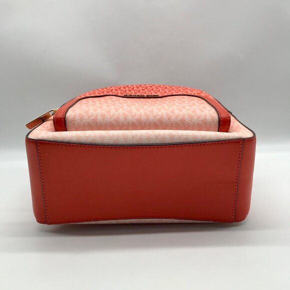 Michael Kors Red Clay Jaycee Zip Pocket Backpack Bag - Picture 5 of 11